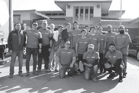 Volunteers gathered outside Ronald McDonald House for the mattress donation